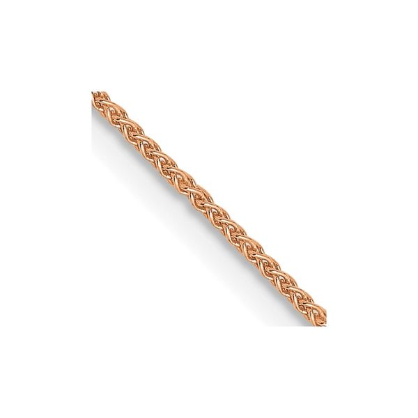 Leslie's 14K Rose Gold .8mm Spiga (Wheat) Chain Diamond Design Jewelers Somerset, KY