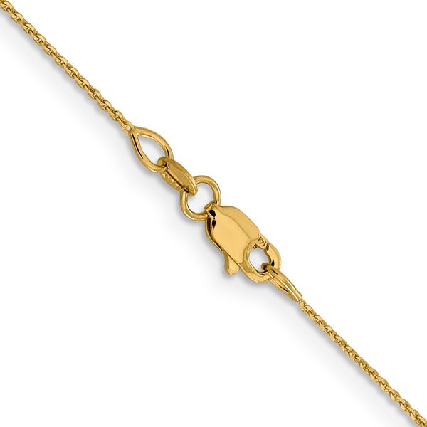 Leslie's 14K .85 mm D/C Cable Chain Image 3 Peran & Scannell Jewelers Houston, TX