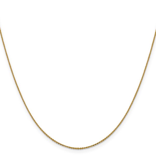 Leslie's 14K 1.0 mm D/C Cable Chain Image 2 Peran & Scannell Jewelers Houston, TX