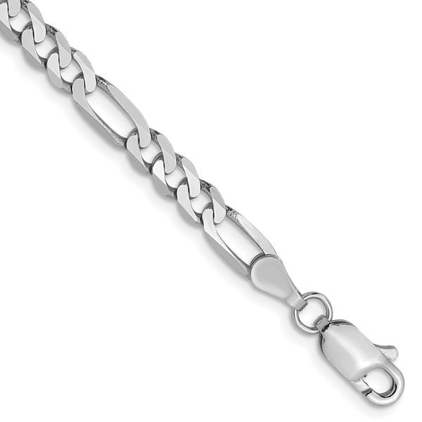 Leslie's 14K 4mm White Gold Flat Figaro Chain  Lobster Clasp Cone Jewelers Carlsbad, NM