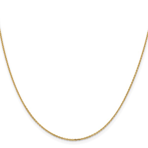 Leslie's 14K 1.05mm D/C Cable Chain Image 2 Peran & Scannell Jewelers Houston, TX