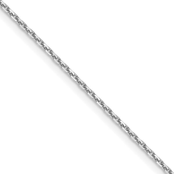 Leslie's 14K White Gold 1.05mm D/C Cable Chain Glatz Jewelry Aliquippa, PA