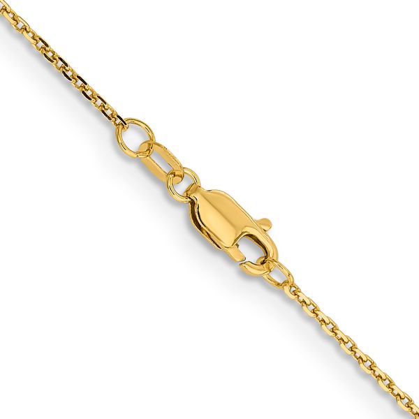 Leslie's 14K 1.4mm D/C Cable Chain Image 3 Johnson Jewellers Lindsay, ON