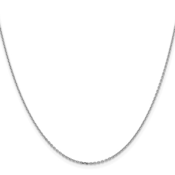 Leslie's 14K White Gold 1.4mm D/C Cable Chain Image 2 Greenfield Jewelers Pittsburgh, PA