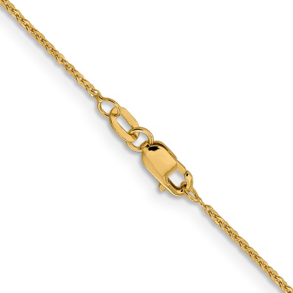 Leslie's 14K 1.1mm Flat Cable Chain Image 3 Crews Jewelry Grandview, MO