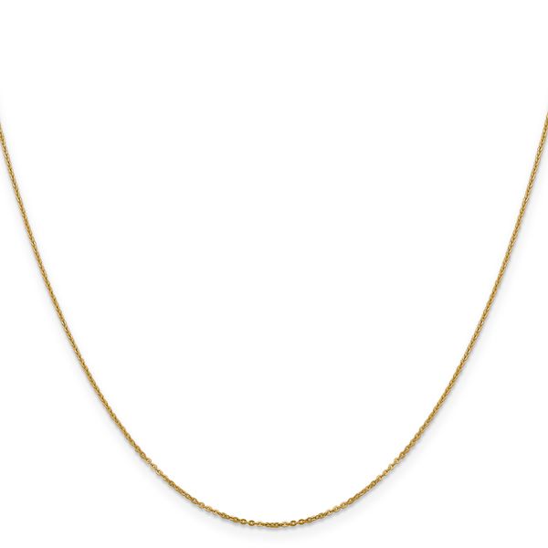 Leslie's 14K 1.1mm Flat Cable Chain Image 2 Lennon's W.B. Wilcox Jewelers New Hartford, NY