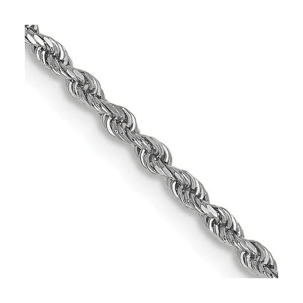 White gold diamond rope chain Clearance