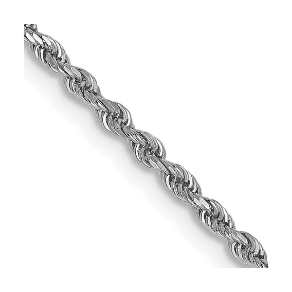 Leslie's 14K White Gold 1.5mm Diamond-Cut Rope Chain Diamond Design Jewelers Somerset, KY