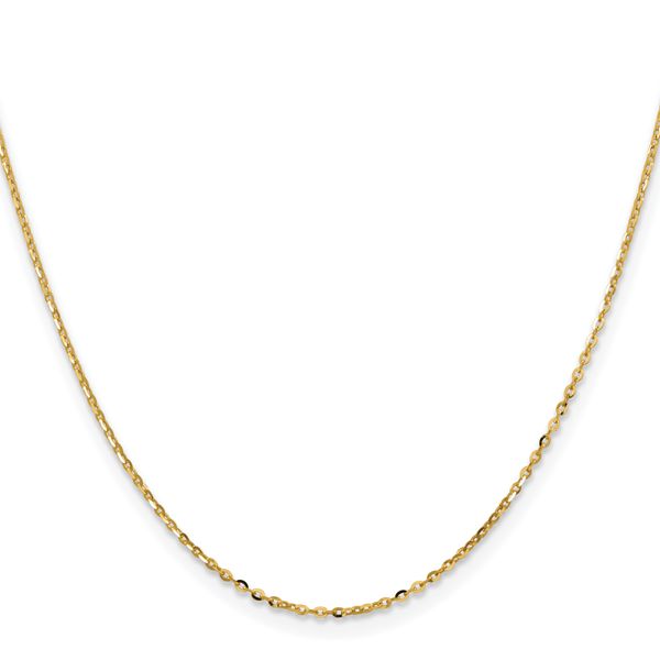 18K Leslie's 1.5mm D/C Cable Chain Image 2 Peran & Scannell Jewelers Houston, TX