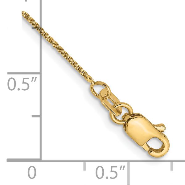 Leslie's 14K .8mm Spiga (Wheat) Chain Anklet Image 2 Glatz Jewelry Aliquippa, PA