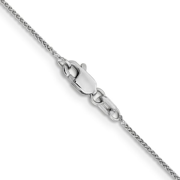 Leslie's 14K White Gold .8mm Spiga (Wheat) Chain Image 3 Greenfield Jewelers Pittsburgh, PA