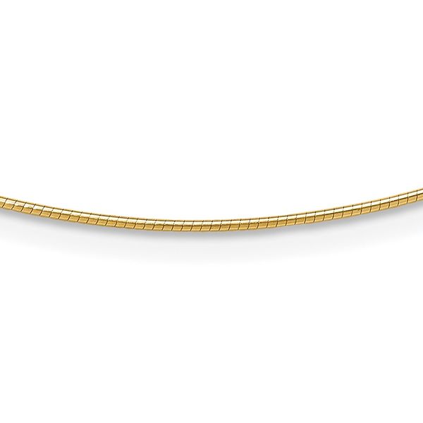 Leslie's 14K 1MM Round Detachable clasp Omega Necklace Johnson Jewellers Lindsay, ON