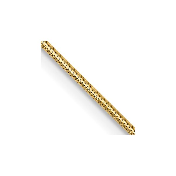 Leslie's 14K .8mm Round Snake Chain Peran & Scannell Jewelers Houston, TX