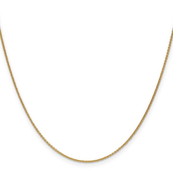 Leslie's 14K 1.1mm Round Cable Chain Image 2 Peran & Scannell Jewelers Houston, TX