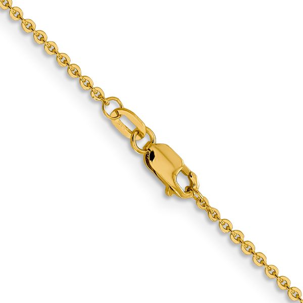 Leslie's 14K 1.4mm Flat Cable Chain Image 3 Oak Valley Jewelers Oakdale, CA