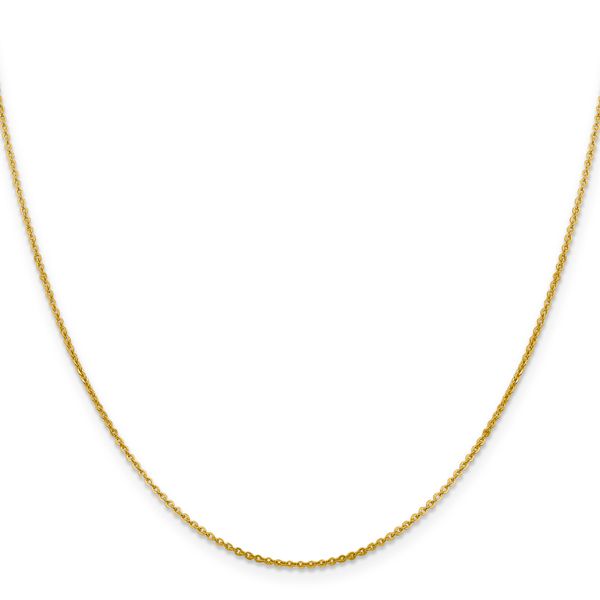 Leslie's 14K 1.4mm Flat Cable Chain Image 2 Peran & Scannell Jewelers Houston, TX