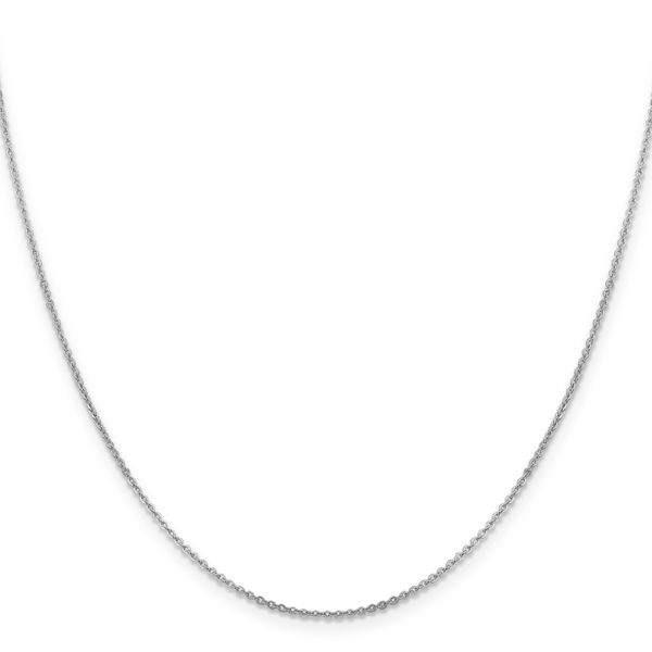 Leslie's 14K White Gold 1.4mm Flat Cable Chain Image 2 Jewelry Design Studio Jensen Beach, FL