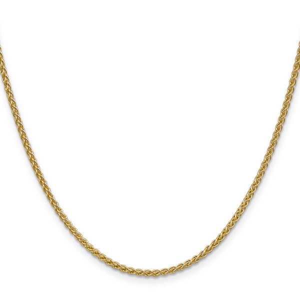 Leslie's 14K 2.1mm Spiga (Wheat) Chain Image 2 Arlene's Fine Jewelry Vidalia, GA