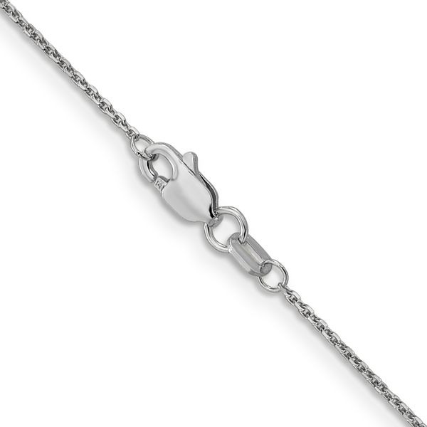 Leslie's 10k White Gold .95mm D/C Cable Chain Image 3 Crews Jewelry Grandview, MO
