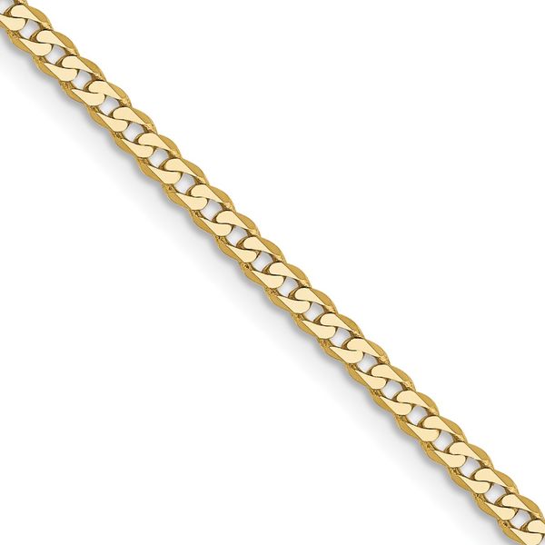 Leslie's 10k 2.2mm Flat Beveled Curb Chain Glatz Jewelry Aliquippa, PA