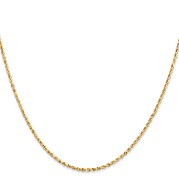 Leslie's 14K 1.5mm Diamond-Cut Rope Chain Image 2 Branham's Jewelry East Tawas, MI
