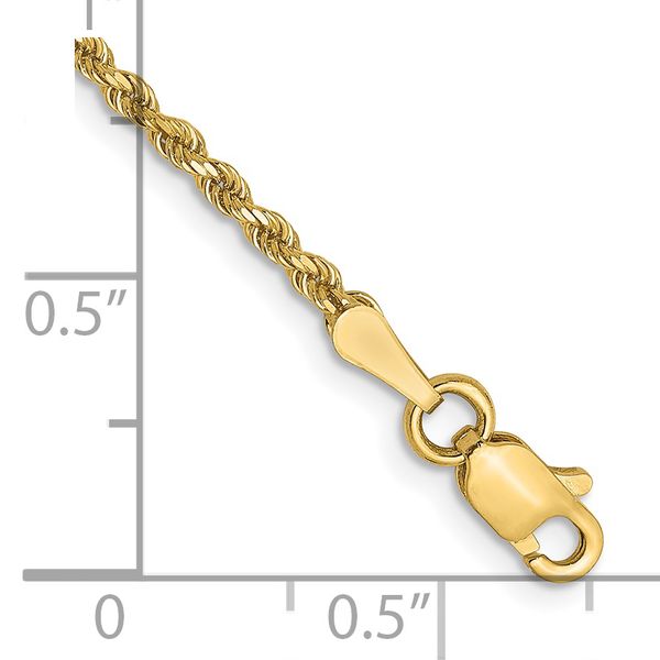 Leslie's 14K 1.75mm Diamond-Cut Rope Chain Image 2 Peran & Scannell Jewelers Houston, TX