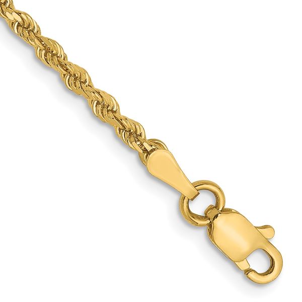Leslie's 14K 2mm Diamond-Cut Rope Chain Brummitt Jewelry Design Studio LLC Raleigh, NC