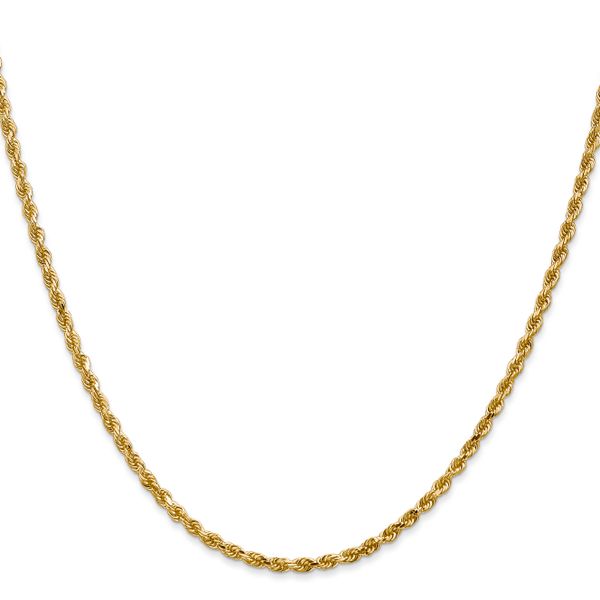 Leslie's 14K 2.5mm Diamond-Cut Rope Chain Image 2 Arlene's Fine Jewelry Vidalia, GA