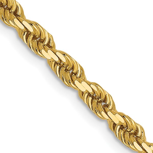 Leslie's 14K 3mm Diamond-Cut Rope Chain Greenfield Jewelers Pittsburgh, PA