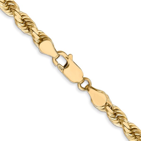 Leslie's 14K 4.5mm Diamond-Cut Rope Chain Image 3 Minor Jewelry Inc. Nashville, TN