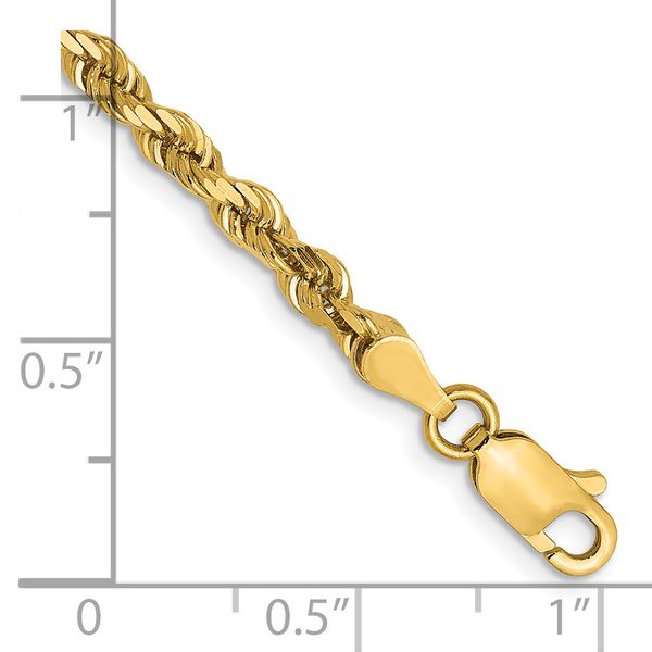 Leslie's 14K 3.5mm Diamond-Cut Lightweight Rope Chain Image 2 L.I. Goldmine Smithtown, NY