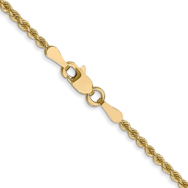 Leslie's 14K 2mm Solid Regular Rope Chain Image 3 Arlene's Fine Jewelry Vidalia, GA