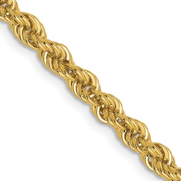 Leslie's 14K 3mm Solid Regular Rope Chain Peran & Scannell Jewelers Houston, TX