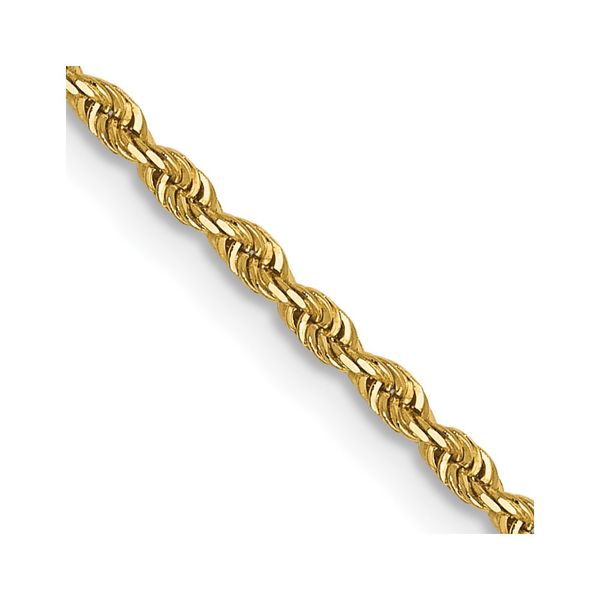 14K 1.3mm Diamond-Cut Rope Chain Johnson Jewellers Lindsay, ON
