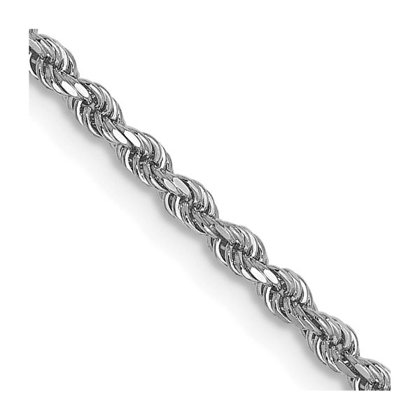 Leslie's 14K White Gold 1.75mm Diamond-Cut Rope Chain Diamond Design Jewelers Somerset, KY