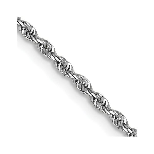 Leslie's 14K White Gold 1.3mm Diamond-Cut Rope Chain Greenfield Jewelers Pittsburgh, PA