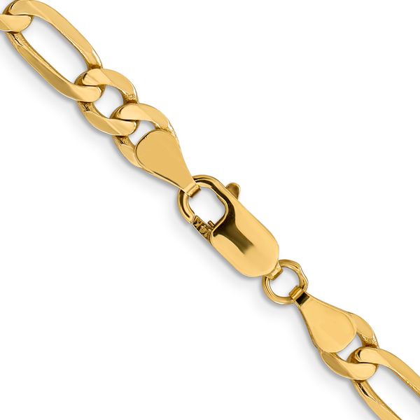 Leslie's 14K 6.25mm Flat Figaro Chain Image 3 Glatz Jewelry Aliquippa, PA