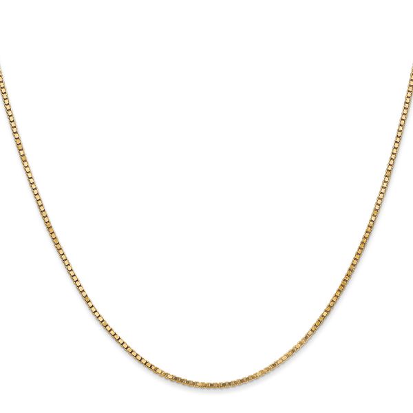 Leslie's 14K 1.3mm Box Chain Image 2 Peran & Scannell Jewelers Houston, TX