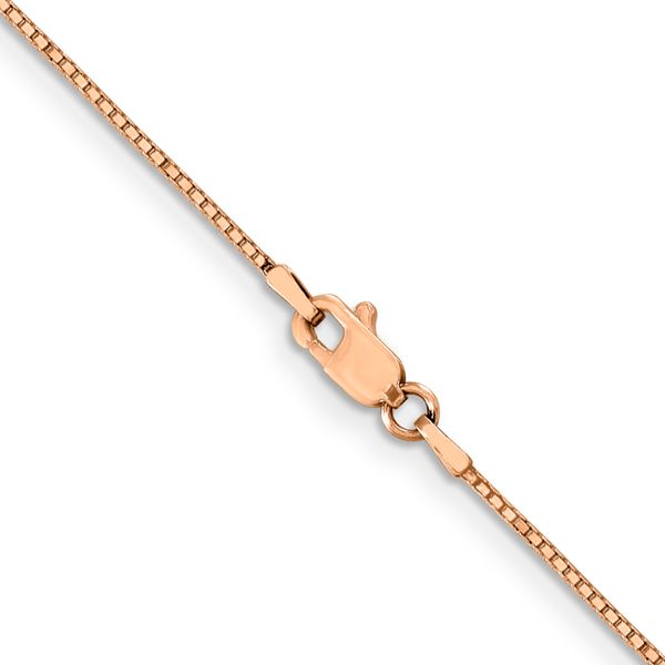 Leslie's 14K Rose Gold .8mm Box with Lobster Clasp Chain Image 3 Greenfield Jewelers Pittsburgh, PA