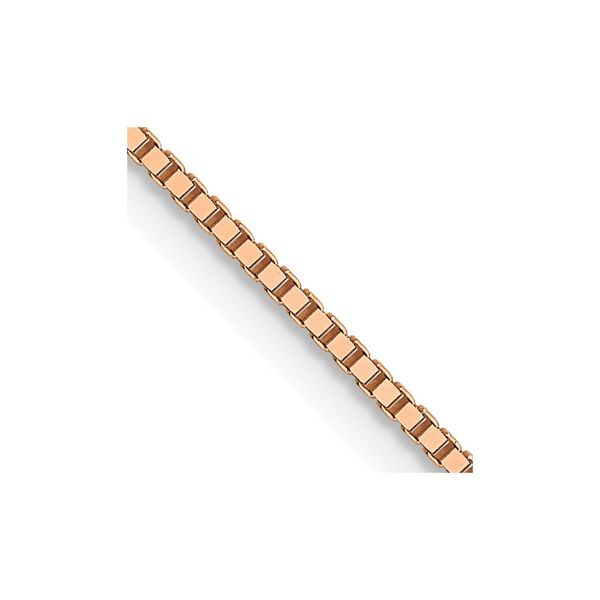 Leslie's 14K Rose Gold .8mm Box with Lobster Clasp Chain Patterson's Diamond Center Mankato, MN