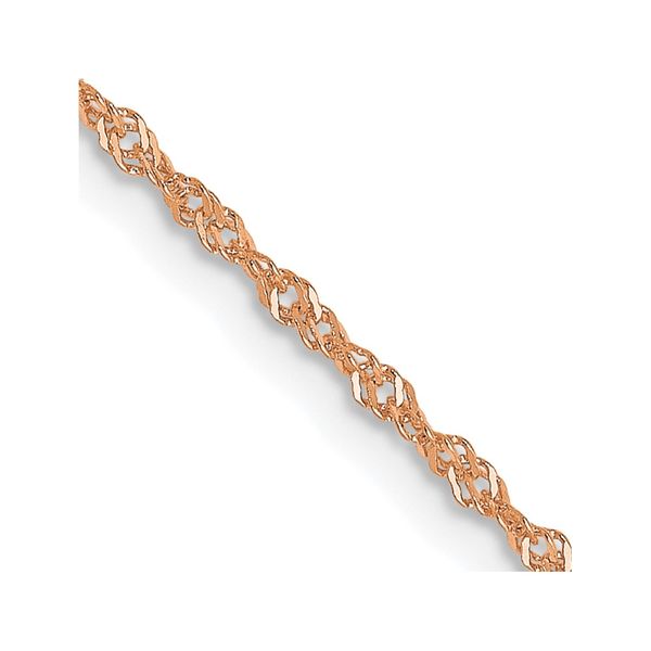 Leslie's 14K Rose Gold 1mm Singapore with Lobster Clasp Chain L.I. Goldmine Smithtown, NY