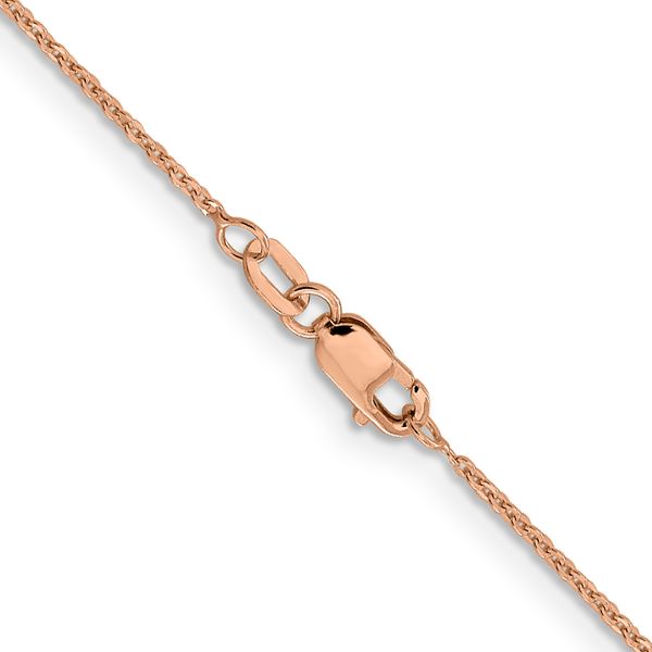Leslie's 14K Rose Gold 1.1mm Flat Cable Chain Image 3 Glatz Jewelry Aliquippa, PA