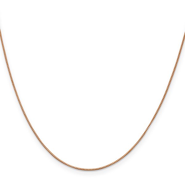 Leslie's 14K Rose Gold .7mm Box with Lobster Clasp Chain Image 2 Carroll's Jewelers Doylestown, PA