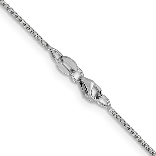 Leslie's 14K White Gold 1mm D/C Open Franco Chain Image 3 Crews Jewelry Grandview, MO