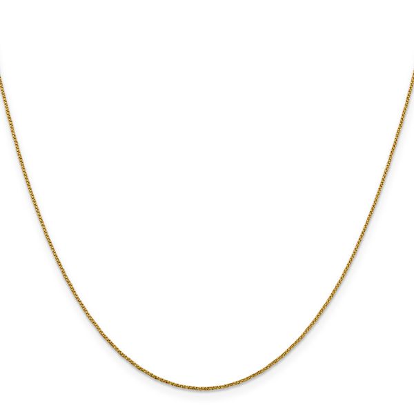 Leslie's 14K .9mm D/C Twisted Box Chain Image 2 Peran & Scannell Jewelers Houston, TX