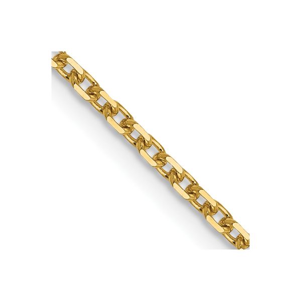 Leslie's 14K 1.5mm D/C Rolo Chain Diamond Design Jewelers Somerset, KY