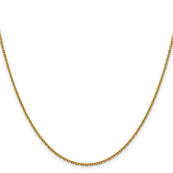 Leslie's 14K 1.5mm D/C Rolo Chain Image 2 Peran & Scannell Jewelers Houston, TX