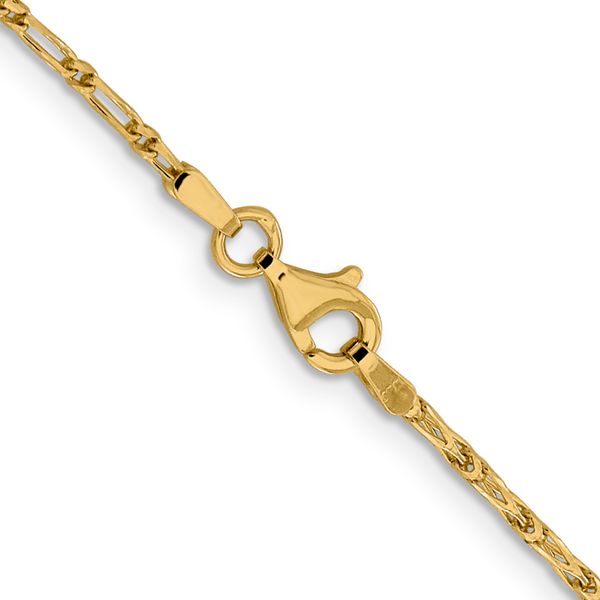 Leslie's 14K 1.6mm D/C Long Link Franco Chain Image 3 Greenfield Jewelers Pittsburgh, PA