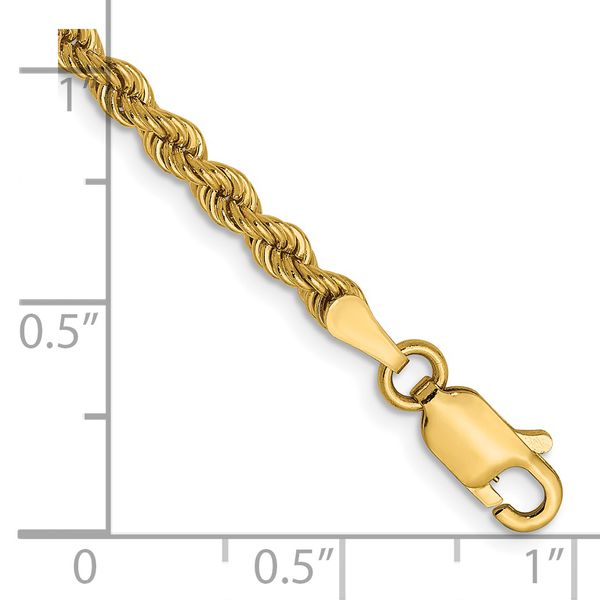 Leslie's 14K 2.25mm Solid Regular Rope Chain Image 2 Arlene's Fine Jewelry Vidalia, GA