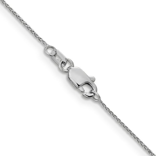 Leslie's 14K White Gold .65mm D/C Spiga Chain Image 3 Greenfield Jewelers Pittsburgh, PA